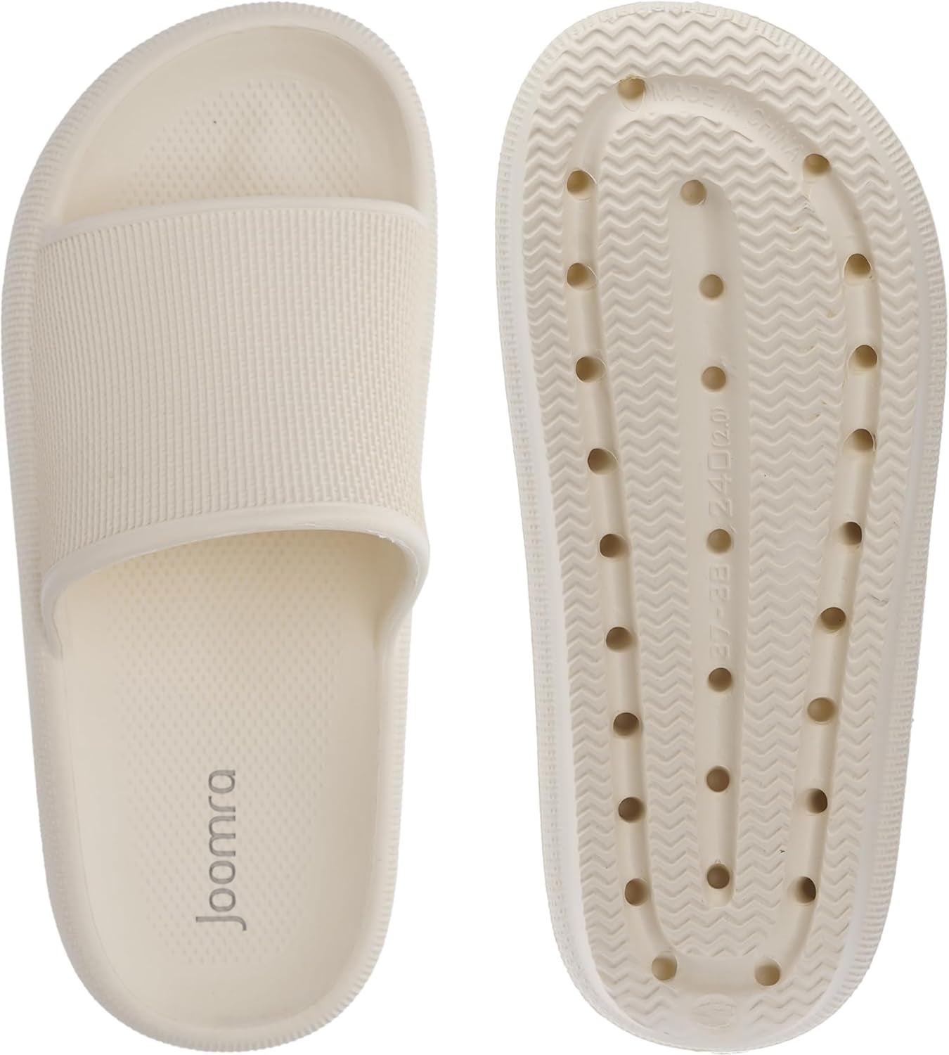 Pillow Slippers for Women and Men Non Slip Quick Drying Shower Slides Bathroom Sandals | Ultra Cushion | Thick Sole