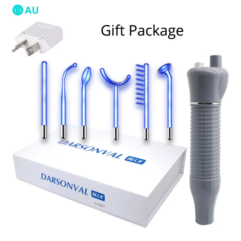 Apparatus High Frequency Facial Machine for Hair Face anti Aging Therapy Acne Tool Fusion Neon+Argon Wands Skin Beauty