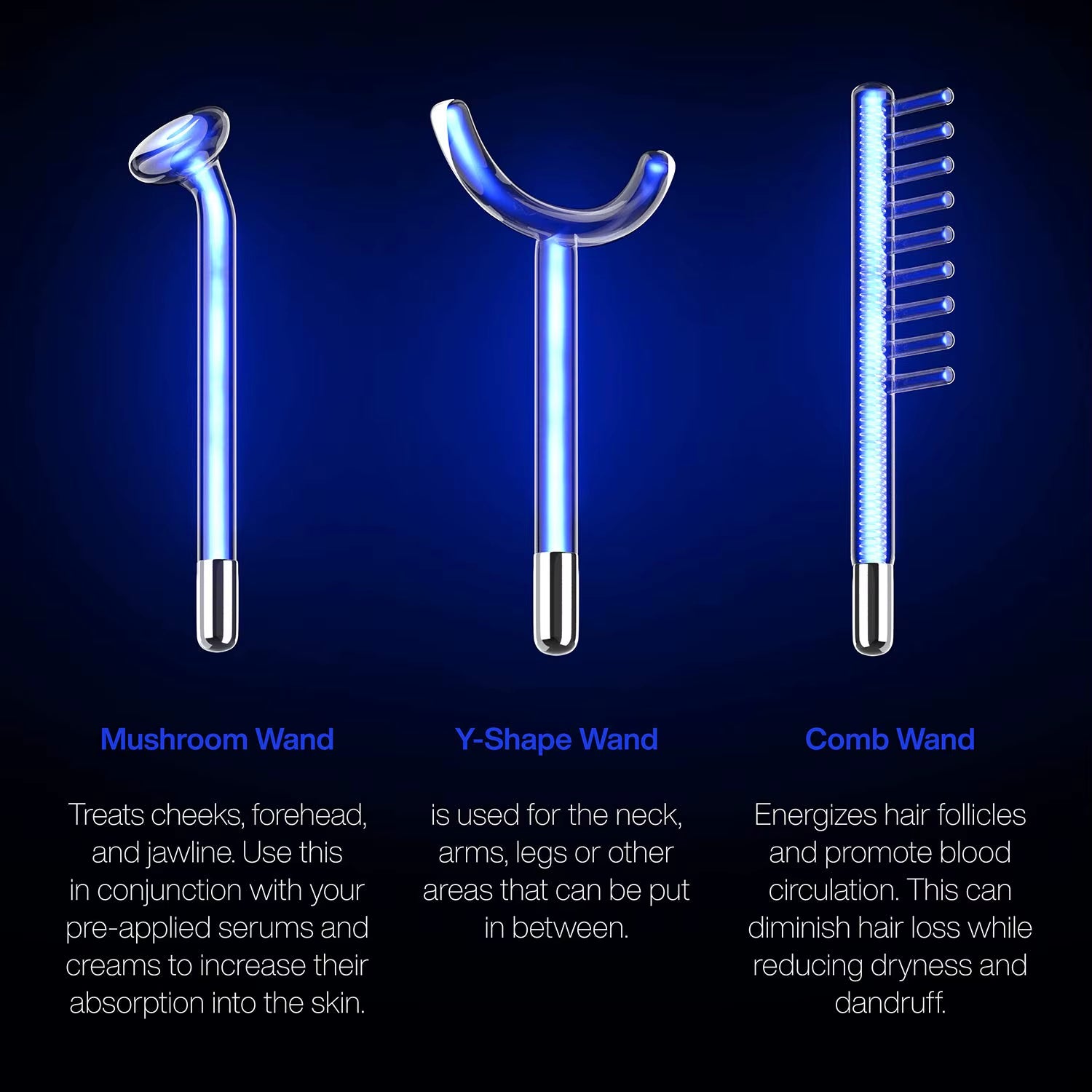 Apparatus High Frequency Facial Machine for Hair Face anti Aging Therapy Acne Tool Fusion Neon+Argon Wands Skin Beauty