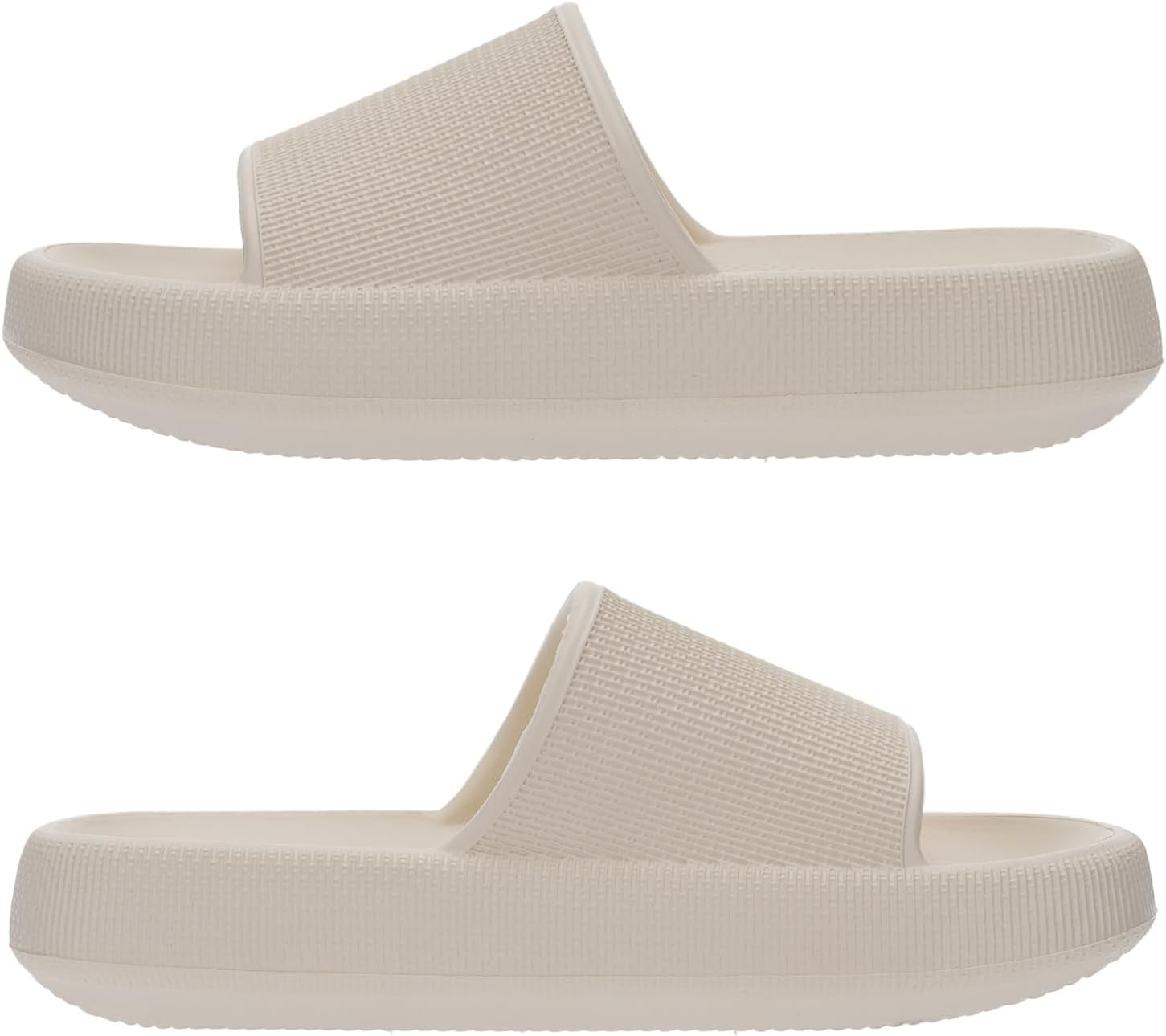 Pillow Slippers for Women and Men Non Slip Quick Drying Shower Slides Bathroom Sandals | Ultra Cushion | Thick Sole