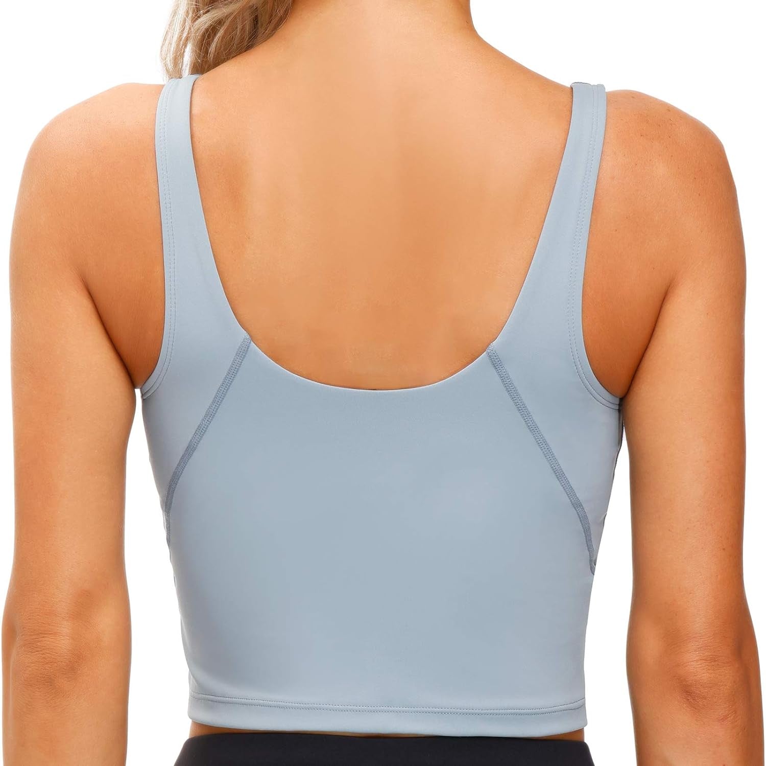 Womens' Sports Bra Longline Wirefree Padded with Medium Support