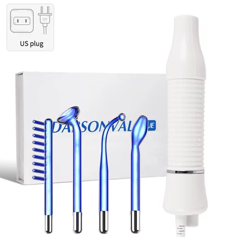 Apparatus High Frequency Facial Machine for Hair Face anti Aging Therapy Acne Tool Fusion Neon+Argon Wands Skin Beauty