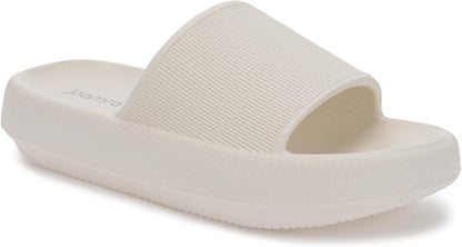 Pillow Slippers for Women and Men Non Slip Quick Drying Shower Slides Bathroom Sandals | Ultra Cushion | Thick Sole