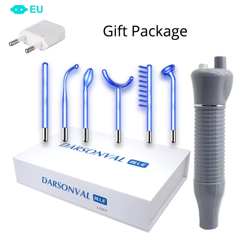 Apparatus High Frequency Facial Machine for Hair Face anti Aging Therapy Acne Tool Fusion Neon+Argon Wands Skin Beauty